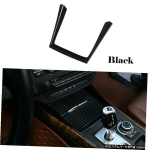 GAp[c BMW X5 E70̂߂2008N2013N̎Ԃ̃CeÃEH[^[z_[Jbvt[Jo[̂鍕 For BMW X5 E70 2008-2013 Car Interior Water Holder Cup Frame Cover Glossy Black