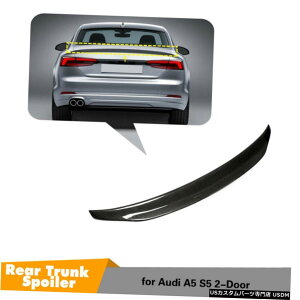 GAp[c AEfBA5 / S5N[y2017UPJ[{t@Co[Ĉ߂Ɍ̂鍕AgNX|C[ Glossy Black Rear Trunk Spoiler For Audi A5 /S5 Coupe 2017UP Carbon Fiber Refit