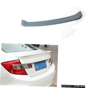 GAp[c Ԃ̃AgNX|C[ECOtBbĝ߂̃z_VrbNZ_2012N2019Nh Car Rear Trunk Spoiler Wing Fit For Honda Civic Sedan 2012-2019 Unpainted