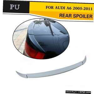 GAp[c AgNX|C[u[gECOtBbĝ߂̃AEfBA6 C6 05-11Z_t@Ng[hPU Rear Trunk Boot Spoiler Wing Fit For Audi A6 C6 05-11 Sedan Factory Unpainted PU