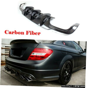 GAp[c 12-15ZfXxcC63 AMGJ[{t@Co[Aop[fBt[U[bvX|C[ Carbon Fiber Rear Bumper Diffuser Lip Spoiler For 12-15 Mercedes Benz C63 AMG