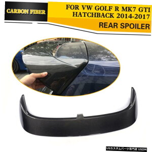 GAp[c tHNX[QStR MK7 GTInb`obN2014N2017N̂߂̃J[{t@Co[AX|C[tBbg Carbon Fiber Rear Spoiler Fit for Volkswagen Golf R MK7 GTI Hatchback 2014-2017