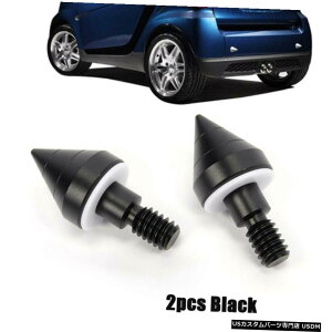 GAp[c xcX}[gFortwo914̂߂2{Ԃ̃Aop[یK[hXpCN 2x Black Car Rear Bumper Protective Guards Spikes For Benz Smart Fortwo 09-14
