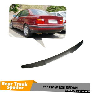 �G�A���p�[�c BMW E36 318I 325I 328i�Z�_��91-98���A�g�����N���b�h�X�|�C���[�J�[�{���t�@�C�o�[�̏ꍇ For BMW E36 318i 325i 328i Sedan 91-98 Rear Trunk Lid Spoiler Carbon Fiber