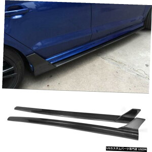 �G�A���p�[�c �A�E�f�BA3 SLINE S3�Z�_���p�J�[�{���t�@�C�o�[�T�C�h�X�J�[�g�X�|�C���[�h�A�g�����t�B�b�g14-19 Carbon Fiber Side Skirts Spoiler Door Trim Fit for Audi A3 Sline S3 Sedan 14-19