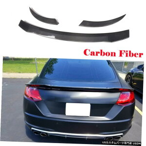 GAp[c 3PCSAgNX|C[Ĉ߂ɃAEfBTT TTS TTRS 2hA15-17J[{t@Co[ 3PCS Rear Trunk Spoiler Refit For Audi TT TTS TTRS 2-Door 15-17 Carbon Fiber