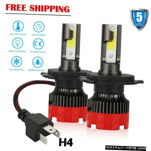 GAp[c ~jH4 HB2 9003 LEDwbhCg̕ϊLbgnC[r[oup[6000KV Mini H4 HB2 9003 LED Headlight Conversion Kit High Low Beam Bulb Power 6000K New