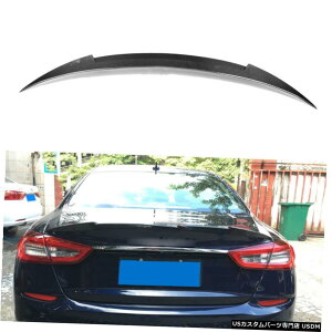 GAp[c AgNX|C[u[gECOɂĂ̓}ZeBENAg|eZ_13-15J[{t@Co[ Rear Trunk Boot Spoiler Wing For Maserati Quattroporte Sedan 13-15 Carbon Fiber