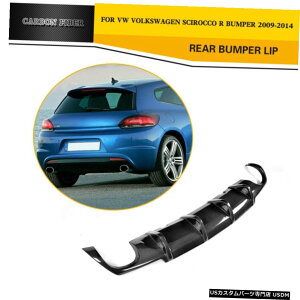 GAp[c VWVbRR 0914HpJ[{Aop[fBt[U[X|C[bvC Carbon Rear Bumper Diffuser Spoiler Lip Refit for VW Scirocco R 09-14 Factory