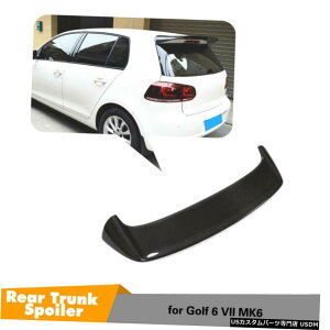 GAp[c J[{t@Co[A[tX|C[gbvEBÔ߂VWSt6 MK 6nb`obN2010N2013N Carbon Fiber Rear Roof Spoiler Top Wing For VW Golf 6 MK 6 Hatchback 2010-2013