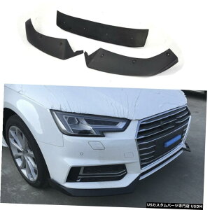 GAp[c 3PCSI[gtgop[`bvX|C[̂߂ɃAEfBA4 B9 SLINE S4Z_2017N2018N 3PCS Auto Front Bumper Chin Lip Spoiler For Audi A4 B9 SLINE S4 Sedan 2017-2018