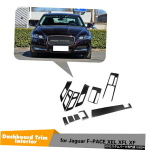 �G�A���p�[�c �J�[�{���t�@�C�o�[�_�b�V���{�[�h�g�����C���e���A�g������������̂��߂ɃW���K�[XF 16-19 Carbon Fiber Dashboard Trim Interior Central Control Trim For Jaguar XF 16-19 �y���s�A���i�z