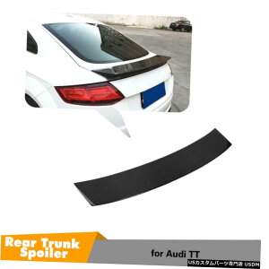 GAp[c J[{t@Co[AgNX|C[[VOECOtBbĝ߂̃AEfBTT 2hA2015N2019N Carbon Fiber Rear Trunk Spoiler Racing Wing Fit For Audi TT 2-Door 2015-2019