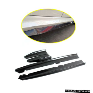 GAp[c VWSt6 VI MK6 R20 10-13Yf@ۂ̂߂4{̎Ԃ̃TChXJ[gLbg 4PCS Car Side Skirts Extension Kit for VW Golf 6 VI MK6 R20 10-13 Carbon Fiber