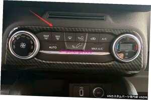 GAp[c J[{t@Co[X^CR\[Z^[GARt[Jo[ɃtH[htH[JX19 20 Carbon fiber style Console Center Air Condition Frame Cover For Ford Focus 19 20