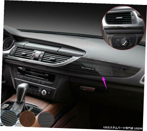 GAp[c AEfBA6 2012N2018N̂߂ɃubN`^CeAXgbv Black titanium Interior Central control strip For Audi A6 2012-2018