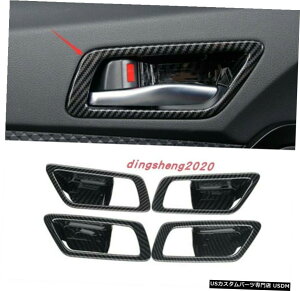 GAp[c J[{t@Co[X^ChAnht[Jo[gg^CHR CHR IZOA 182020 Carbon fiber style Door Handle Frame Cover Trim For TOYOTA C-HR CHR IZOA 18-2020