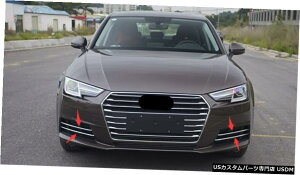 GAp[c ABSN[GNXeAtgtHOCgvXgbvĝ߂ɃAEfBA4L A4 2017 2018 ABS Chrome Exterior Front Fog Light Lamp Strip Trim For Audi A4L A4 2017 2018