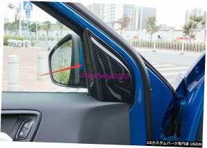 GAp[c tH[htH[JX19 2020pJ[{t@Co[X^CCi[hAgCAȎIȃt[ Carbon fiber style Inner Door Triangle decorative frame For Ford Focus 19 2020