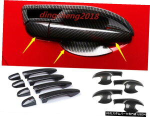 GAp[c J[{t@Co[hAnh{EJo[JbvI[o[C̃}c_CX3 CX3 2017N2019N Carbon Fiber Door Handle Bowl Cover Cup Overlay For Mazda CX-3 CX3 2017-2019