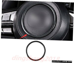 GAp[c J[{t@Co[CeAXeAOzC[Jo[ĝ߂Ƀ}c_CX3 CX3 2017N2019N Carbon Fiber Interior Steering Wheel Cover Trim For Mazda CX-3 CX3 2017-2019