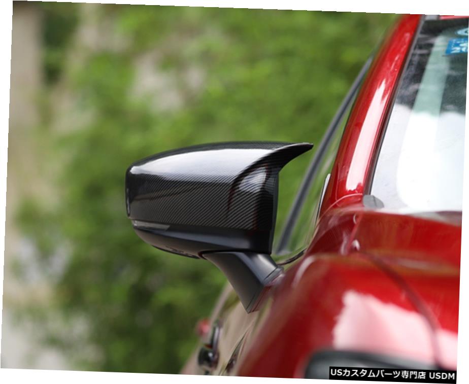 エアロパーツ カーボンファイバースタイルのバックドアのサイドミラーカバートリムのためにマツダ6アテンザ19-20 Carbon fiber style  Rearview Door Side Mirror Cover Trim For Mazda 6 Atenza 19-20 | カスタムパーツ