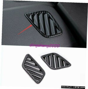 GAp[c Yf@ۂ̃X^C㕔CRZgJo[ĝ߂ɃAEfBQ5 2018N2020N Carbon fiber style Inner Upper Air Vent Outlet Cover Trim For Audi Q5 2018-2020