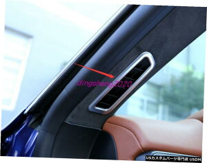 GAp[c 2PCS ABSN[}ZeBoe2016N2019N̂߂As[GAAEgbgJo[g 2PCS ABS Chrome A-pillar Air Outlet Cover trim For Maserati Levante 2016-2019