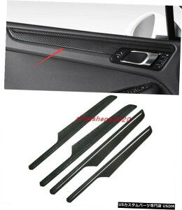 GAp[c |VFE}J2014-2020pJ[{t@Co[X^CCi[hApl̑Jo[g Carbon fiber style Inner Door Panel Decor Cover Trim For Porsche Macan 2014-2020