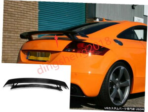 GAp[c AEfBTT MK2̂߂ɃJ[{t@Co[A[tX|C[AgNX|C[e[Jo[ Carbon Fiber Rear Roof Spoiler Trunk Tail Spoiler Decor Cover For Audi TT MK2