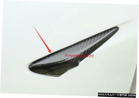 エアロパーツ 炭素繊維のスタイルエアーフローベントサイドフェンダーのインテリアトリムのためにテスラモデルX 14-20 Carbon fiber style Air Flow Vent Side Fender Decor Trim For Tesla Model X 14-20