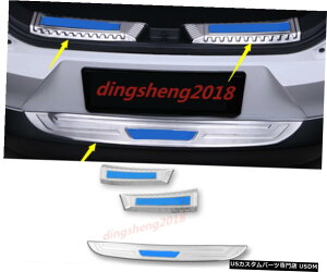 GAp[c }c_CX3 CX3 2017N2019NɂĂ3PCSAgNVv[gK[hveN^[Jo[ 3PCS Rear Trunk Sill Plate Guard Protector Cover For Mazda CX-3 CX3 2017-2019