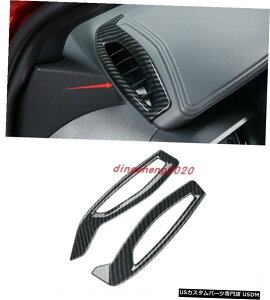 �G�A���p�[�c �Y�f�@�ۃA�b�p�[�G�A�x���g�A�E�g���b�g�J�o�[�g�����g���^CHR CHR IZOA 2018�N����2020�N Carbon fiber Upper Air Vent Outlet Cover Trim For TOYOTA C-HR CHR IZOA 2018-2020