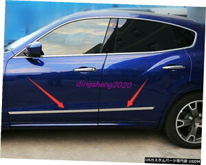 GAp[c }ZeBoe2016-2019pXeX|̃hA{fBTCh[fBOJo[g Stainless steel Door Body Side Molding Cover Trim For Maserati Levante 2016-2019