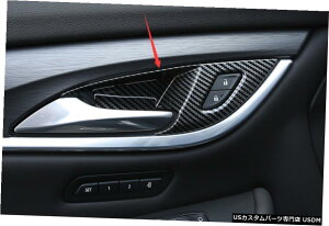 GAp[c rCbNGNCu2020pJ[{t@Co[X^C̃CeAhAnht[Jo[g Carbon fiber style Interior Door Handle Frame Cover Trim For Buick Enclave 2020
