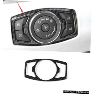 GAp[c tH[h}X^Ô߂̒Yf@ۂ̃X^CtgwbhCgXCb`̃{^t[152020 Carbon fiber style Front Headlight Switch Button Frame For Ford Mustang 15-2020
