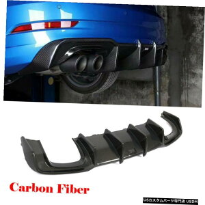 GAp[c J[{t@Co[Aop[bvo[fBt[U[X|C[tBbĝ߂̃AEfBS3 A3 SLINE 17-20 Carbon Fiber Rear Bumper Lip Bar Diffuser Spoiler Fit For Audi S3 A3 SLINE 17-20