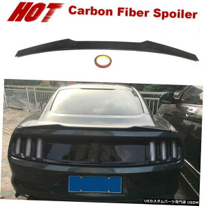 GAp[c J[{t@Co[tBbĝ߂̃tH[h}X^OGT 2hAN[y15-17AgNX|C[ECO Carbon Fiber Fit For Ford Mustang GT 2-Door Coupe 15-17 Rear Trunk Spoiler Wing