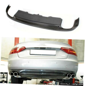 GAp[c AEfBA5 2hA08-11J[{t@Co[Aop[fBt[U[X|C[bvSLINÊ߂ for Audi A5 2 Door 08-11 Carbon Fiber Rear Bumper Diffuser Spoiler Lip Non Sline