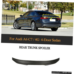 GAp[c Yf@ۍHꃊAgNX|C[ECÔ߂ɃAEfBA6 C7 S6Z_2012N2018N Carbon Fiber Factory Rear Trunk Spoiler Wing For Audi A6 C7 S6 Sedan 2012-2018