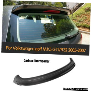 GAp[c tHNX[QSt5 MK5 GTI R32 2005N2007N̂߂̃J[{t@Co[A[tX|C[ECO Carbon Fiber Rear Roof Spoiler Wing for Volkswagen Golf 5 MK5 GTI R32 2005-2007