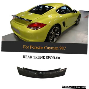 GAp[c J[{t@Co[AgNbhX|C[bvu[gECO|VF987PC}2009-12 Carbon Fiber Rear Trunk Lid Spoiler Boot Wing Lip For Porsche 987 Cayman 2009-12