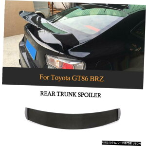 GAp[c J[{AgNX|C[u[gECOtBbĝ߂̃g^GT86XoBRZN[y201320 Carbon Rear Trunk Boot Spoiler Wing Fit For Toyota GT86 Subaru BRZ Coupe 2013-20
