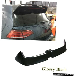 �G�A���p�[�c VW GOLF7 MK7 VII 7 GTI R 2014����17�̂��߂̌���̂��鍕���A���[�t�g�b�v�X�|�C���[�E�C���O���b�v Glossy Black Rear Roof Top Spoiler Wing Lip for VW GOLF7 MK7 VII 7 GTI R 2014-17 �y���s�A���i�z