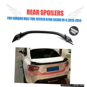 エアロパーツ スバルBRZトヨタ86サイオンFR-S 2013から16のためのカーボンファイバーリアトランクスポイラーウイング Carbon Fiber Rear Trunk Spoiler Wing for Subaru BRZ Toyota 86 Scion FR-S 2013-16
