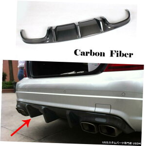 GAp[c J[{t@Co[Aop[fBt[U[bvX|C[tBbĝ߂̃xcW204 C63 AMG 2008-11 Carbon Fiber Rear Bumper Diffuser Lip Spoiler Fit For Benz W204 C63 AMG 2008-11