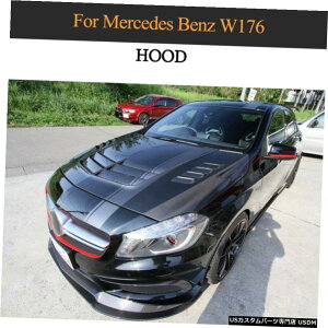 GAp[c tgop[t[hJo[ĝ߂ɃxcW176 A200 A250 A45 AMG 13-18J[{t@Co[ Front Bumper Hood Cover Trim For Benz W176 A200 A250 A45 AMG 13-18 Carbon Fiber
