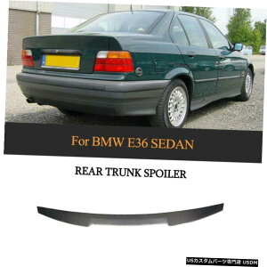 GAp[c J[{t@Co[AgNX|C[bvEBÔ߂BMW E36 3V[Y318IZ_1991N1998N Carbon Fiber Rear Trunk Spoiler Lip Wing For BMW E36 3 Series 318i Sedan 1991-98