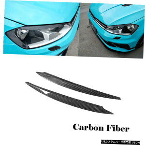 GAp[c J[{wbhv̌т܂Ԃ̂߂ɃtHNX[QStGTI 7 MK7 R 2014N2018N Carbon Headlamp Light Eyebrows Eyelids For Volkswagen Golf 7 MK7 GTI R 2014-2018