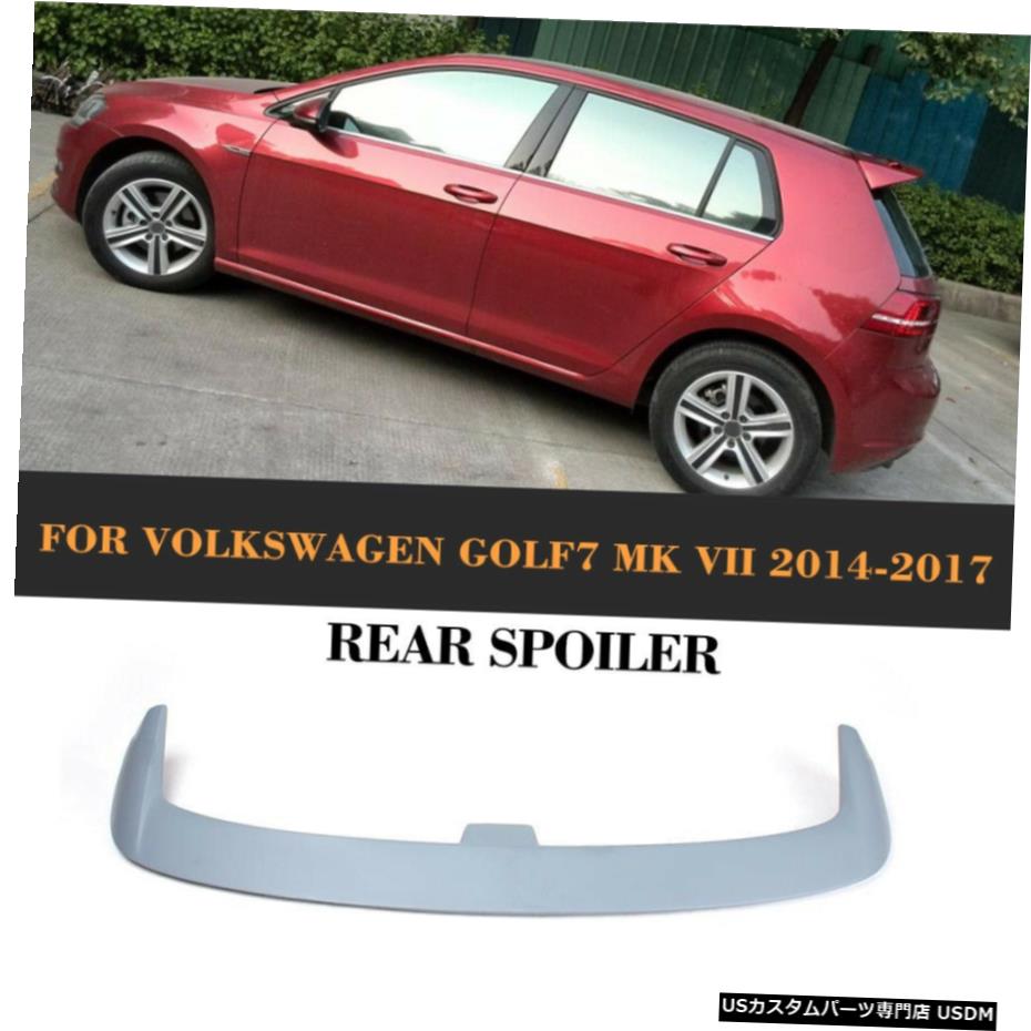 エアロパーツ 未塗装リアルーフスポイラーブーツフィット感のためのVWゴルフ7 VII MK7非GTI R 2014年から2017年 Unpainted  Rear Roof Boot Spoiler Fit For VW Golf 7 VII MK7 Non-GTI R 2014-2017 |
